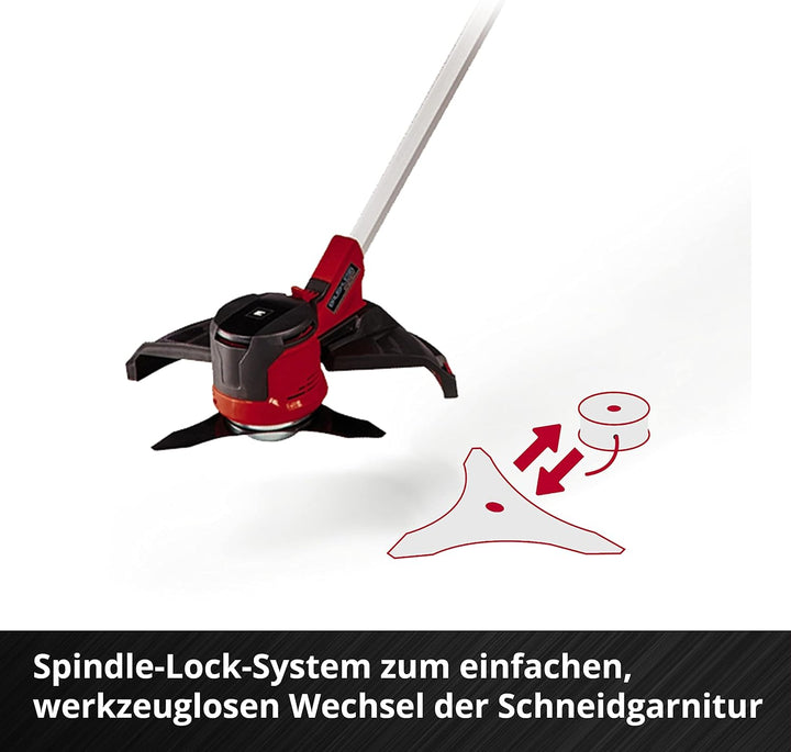 Einhell Akku-Sense AGILLO Power X-Change Rasentrimmer, 2 x 18 V, max. Drehzahl 6300 min-1, max. Schn