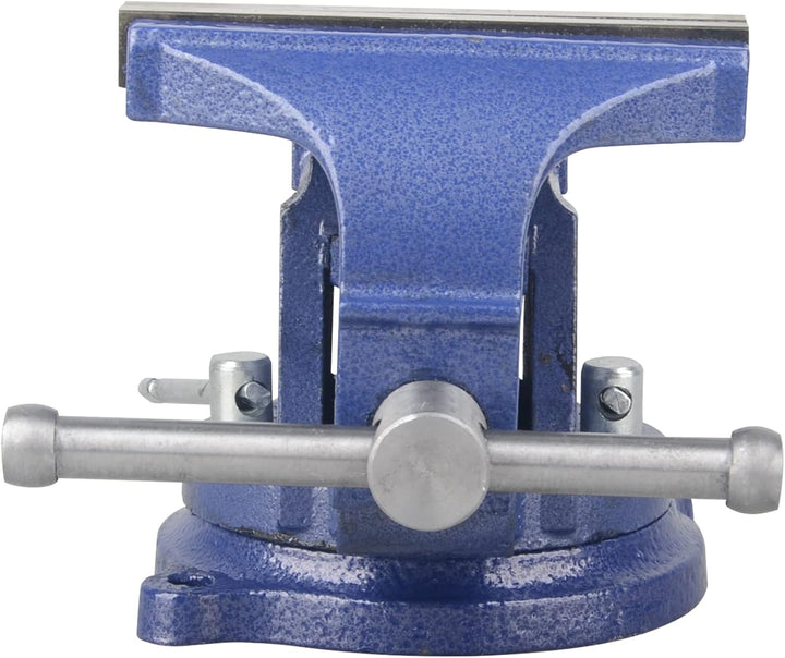 DAYUAN Schraubstock Drehbar 4'' 110MM Backenbreite Tischschraubstock mit Amboss 360° Drehbar Gusseis