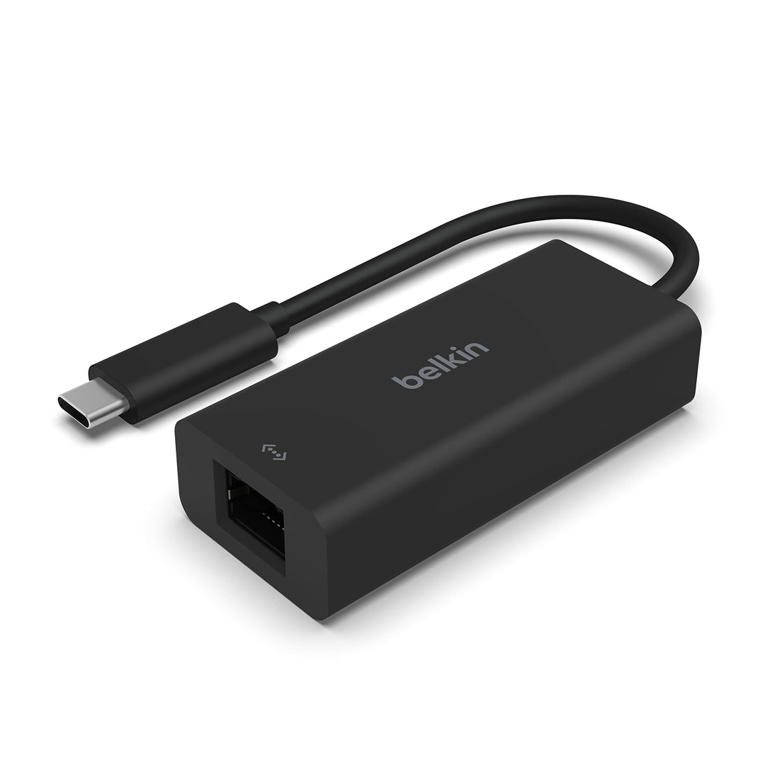 Belkin USB-C auf 2,5-Gb-Ethernet-Adapter, USB-IF-zertifizierter Thunderbolt 3 und 4/USB-C-LAN-Netzwe