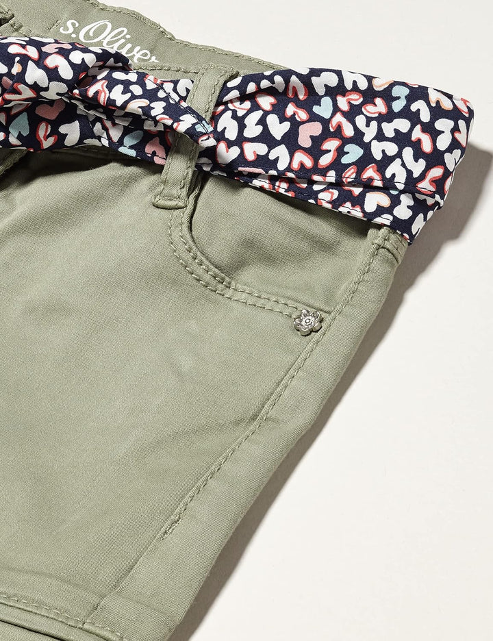 s.Oliver Mädchen Hose Lang Kathy Pants 92 Khaki, 92 Khaki