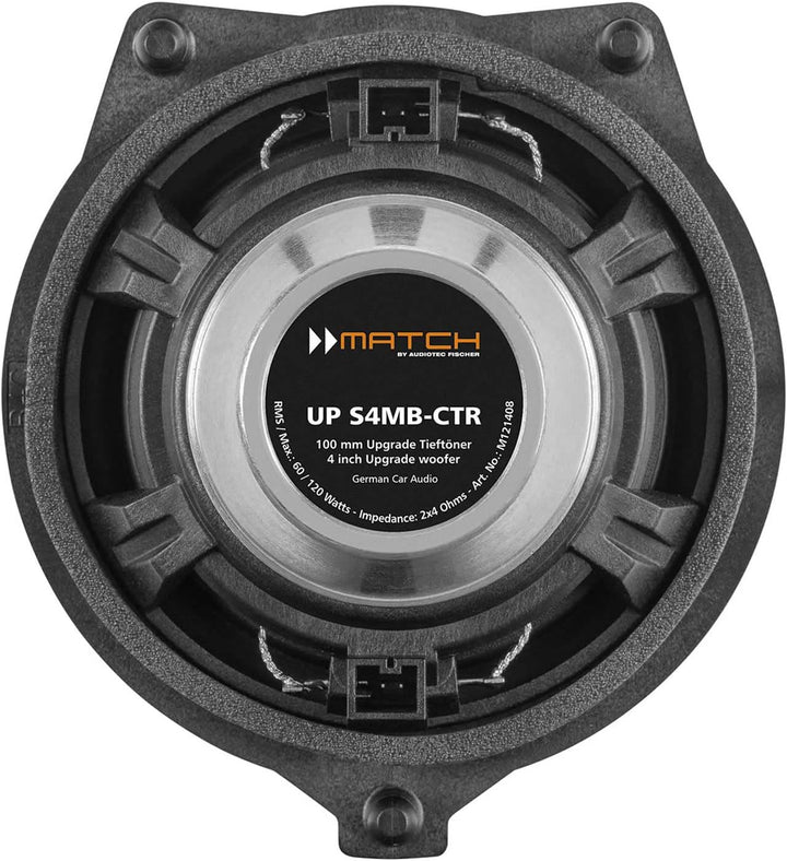 Helix / Match UP S4MB-CTR – 10,2 cm Breitband-Center-Lautsprecher mit exklusiv entwickeltem Korb für