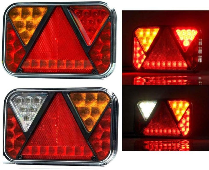 LED Anhängerbeleuchtung SET 12V Rückleuchten 13 polig Kabelsatz 5m Leuchten Set