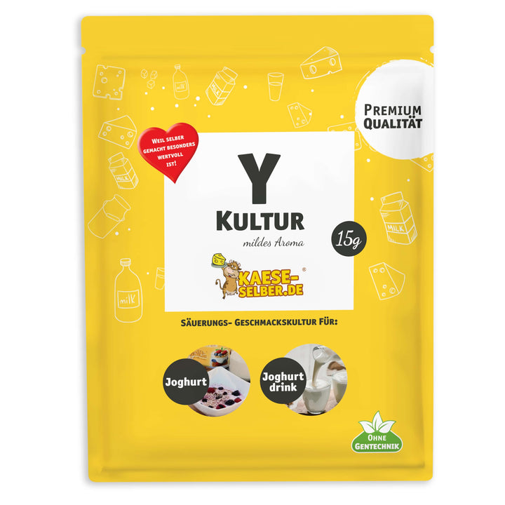 Y Joghurtkulturen 15g mildes Aroma, Joghurt selber Machen, Joghurtkultur, Ferment