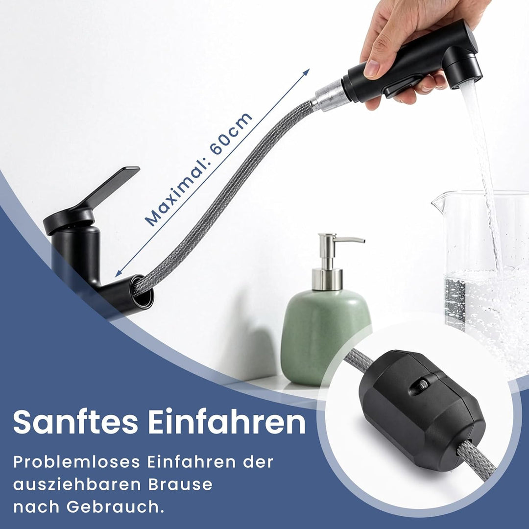 Trintion Wasserhahn Bad-Mischbatterie, Waschtisch-Einhebelarmatur Waschtischarmatur Armatur für Wasc