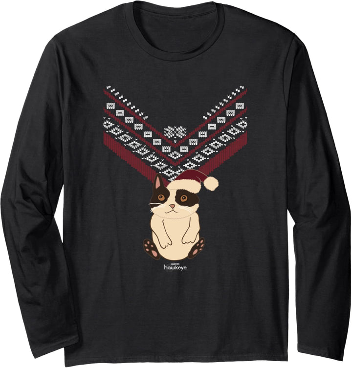 Marvel Hawkeye Weihnachten Cat Ugly Sweater Langarmshirt