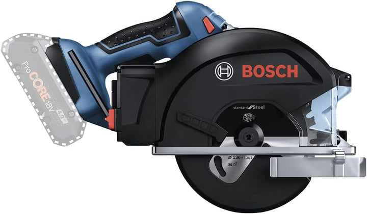 Bosch Professional 18V System Akku-Metall Kreissäge GKM 18V-50 (schnellerer Arbeitsfortschritt, weni