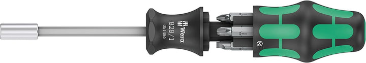 Wera - 05051511001 - Schraubendreher mit Bit Magazin, Kraftform Kompakt 27 Set 2, 7-teilig KK 27 Set
