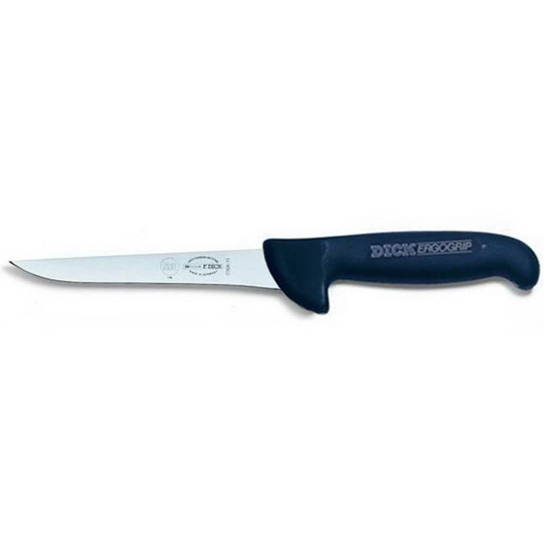 Ausbeinmesser steif 13 cm schmal - Griff schwarz - Messer zum zerlegen und zerteilen von Fleisch