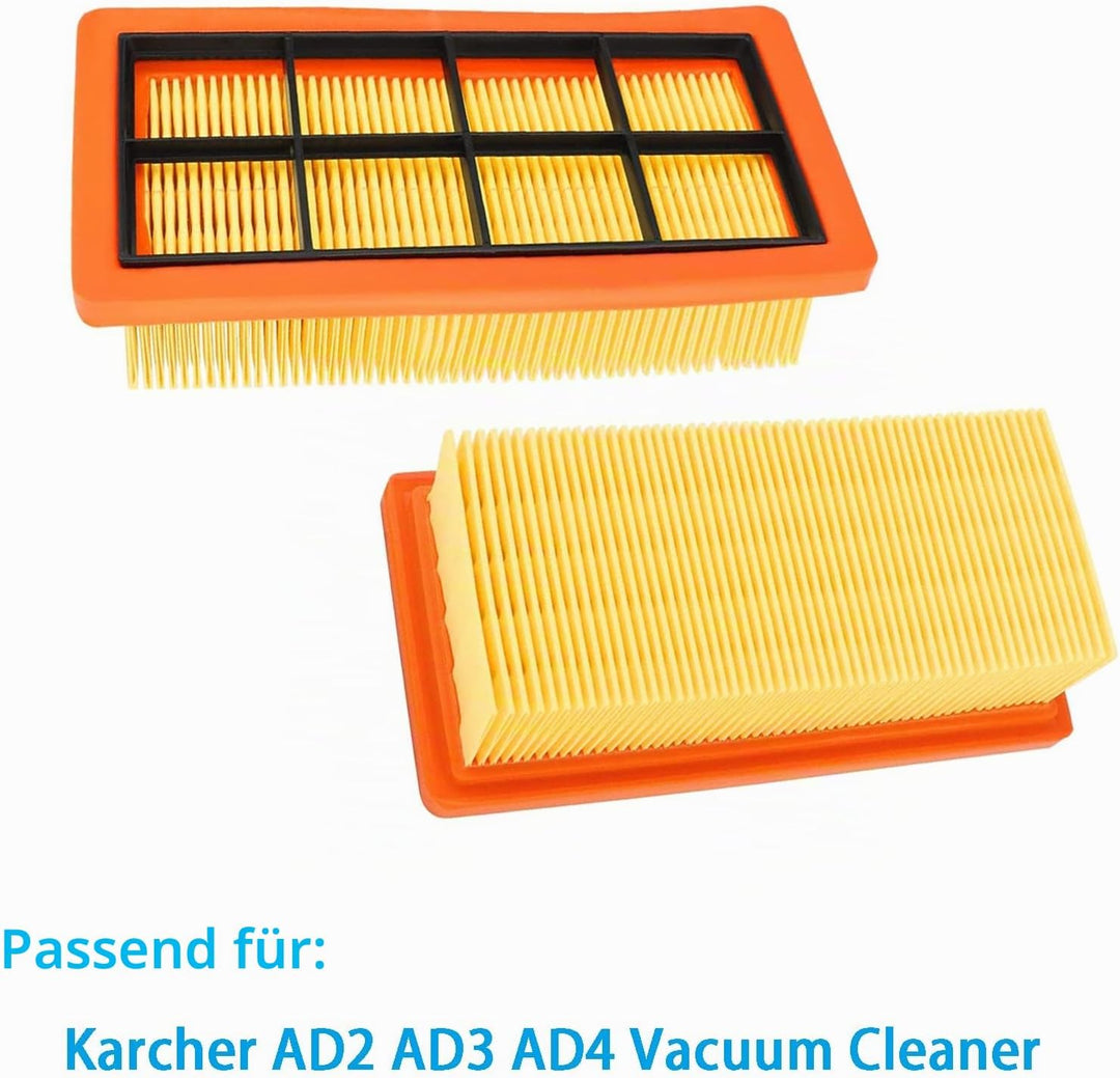 3 Stück Filter Zubehör für Kärcher AD 2 AD2 Battery AD 3 AD3 Premium AD 4 AD4 Premium AD3.200 AD3.00