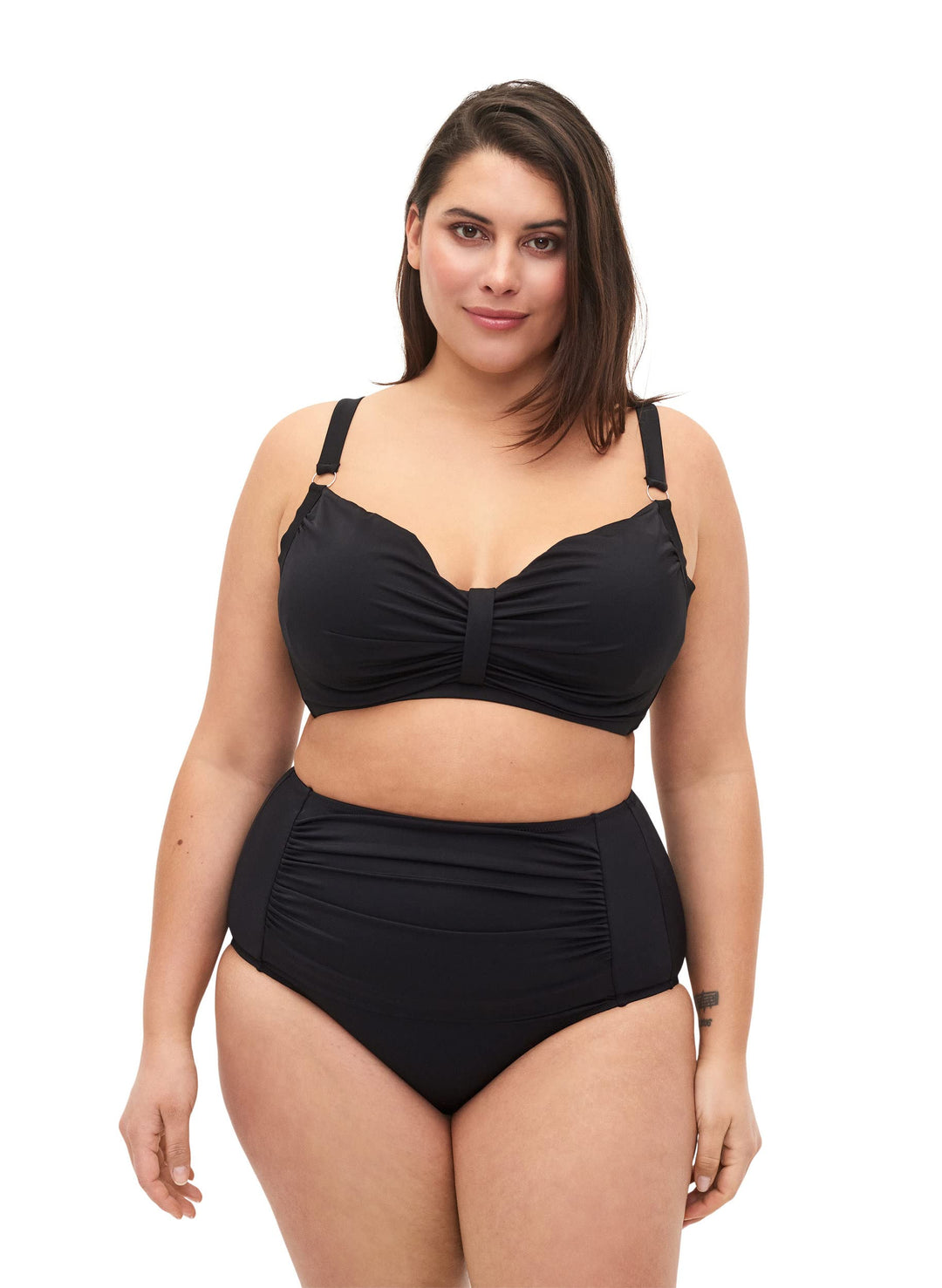 Zizzi Swim by Damen Grosse Grössen Bikini Slip Gr 56 Grosse Grössen Schwarz, 56 Grosse Grössen Schwa