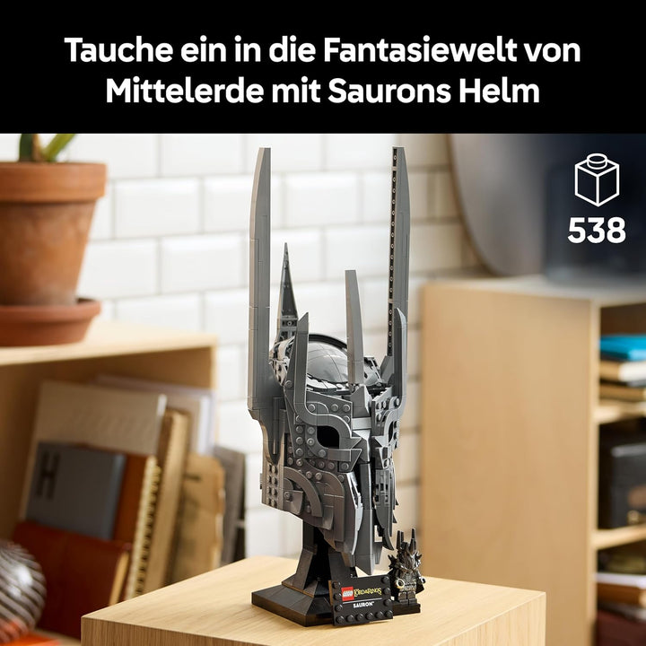 LEGO Icons Der Herr der Ringe: Saurons Helm - Modellbau für Erwachsene zum Ausstellen - inkl. dem Ei