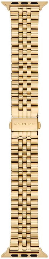 Michael Kors Herrenarmband für Apple Watch®, 38/40/41 mm und 42/44/45/49 mm, aus Edelstahl Gold, Gol