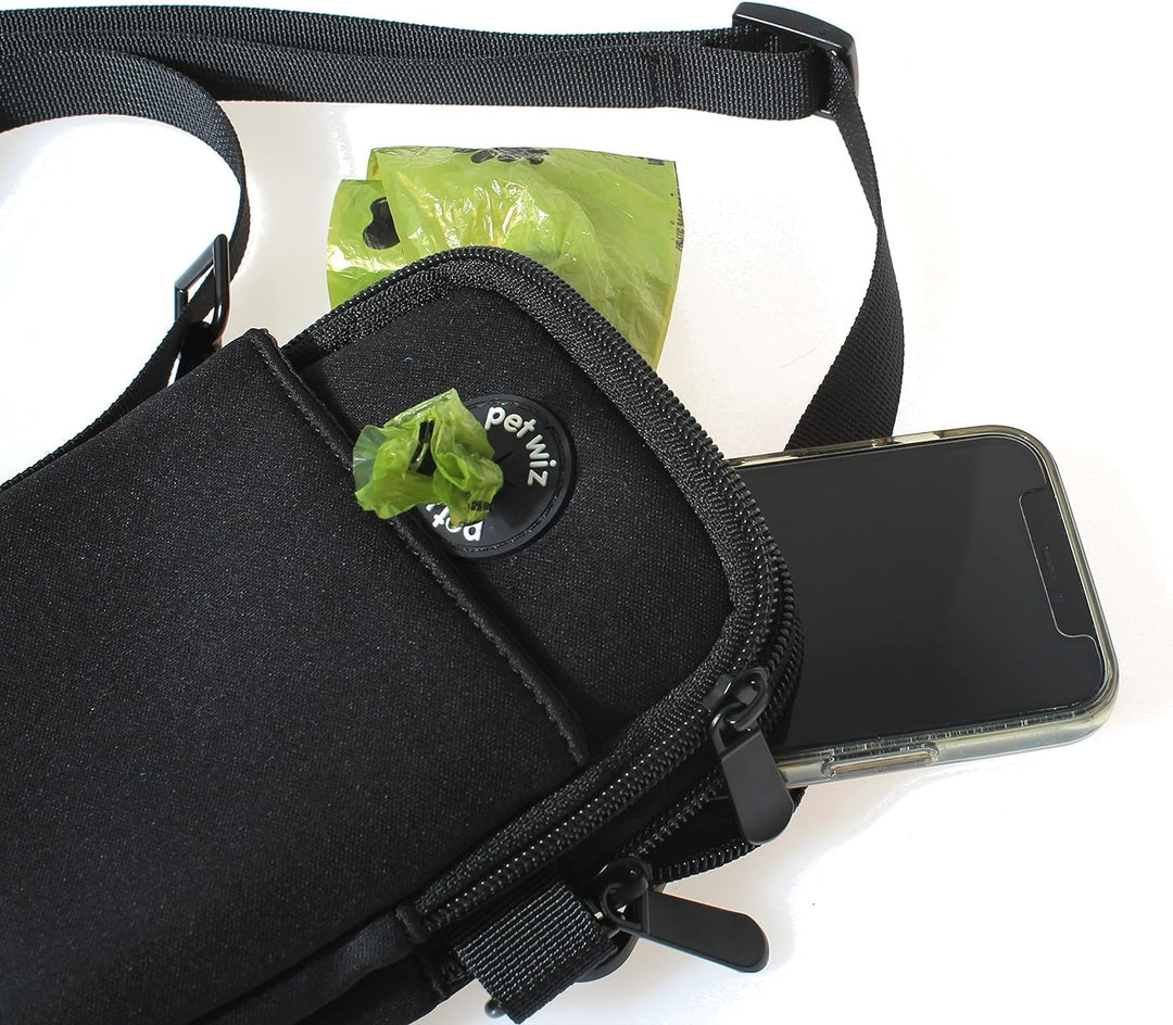pet wiz Hundetasche mit abnehmbarem und verstellbarem Gurt (schlanke und leichte Hundetasche), Schla