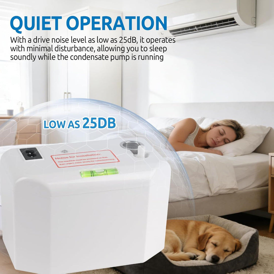 Kondensatpumpe, Kondensatpumpe Heizung 24L/H, Kondenswasserpumpe mit Überlaufalarm, Silent Automatis