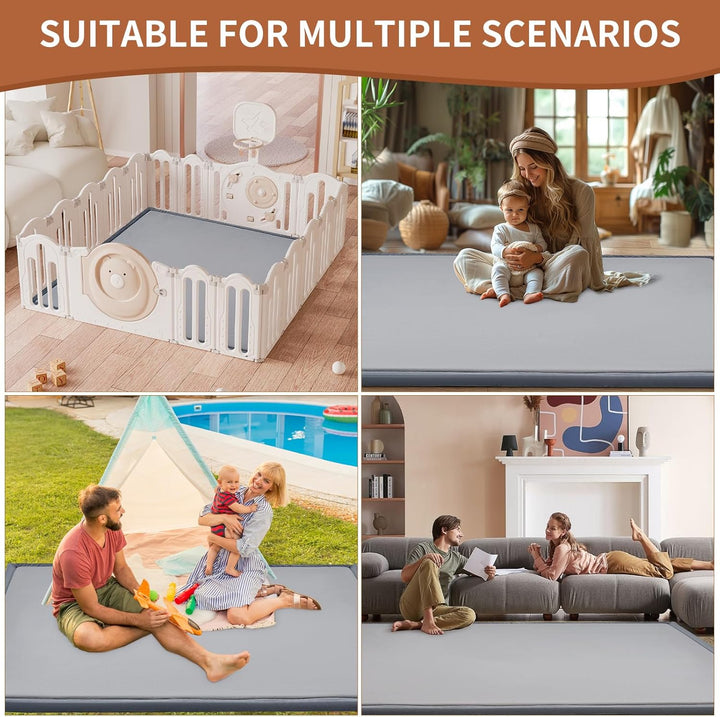 SUNYRISY Krabbelmatte Baby Spielmatte, 3.5cm Dicke Kinderzimmer Spielteppich Kinder Teppich für Mädc