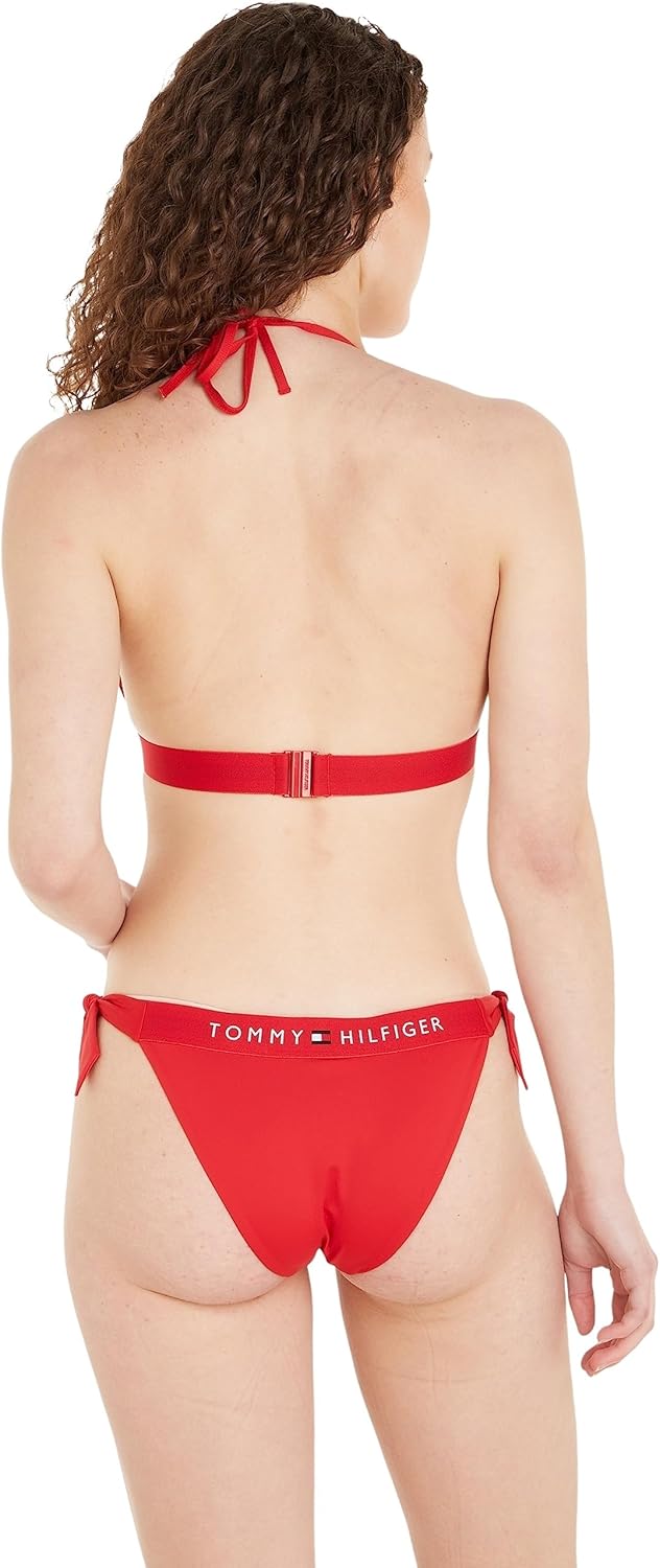 Tommy Hilfiger Damen Bikinitop Triangle Gepolstert XS Primary Red, XS Primary Red