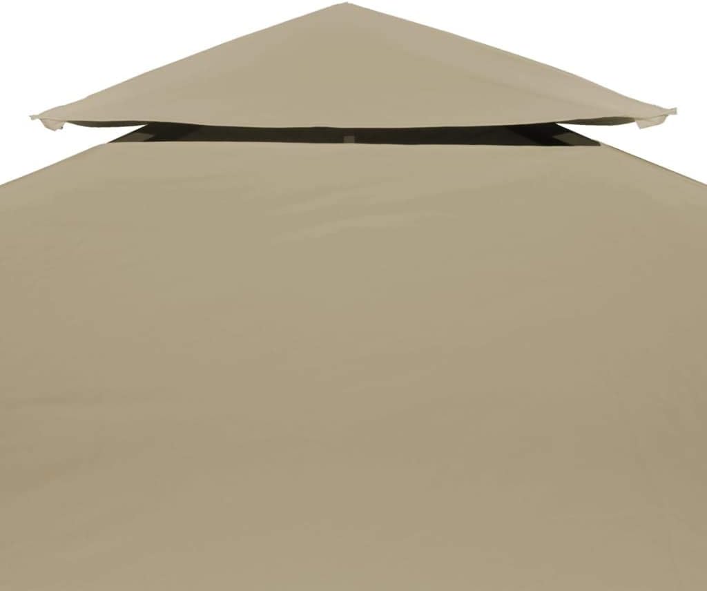 yorten 2-Stufiges Pavillondach Ersatzdach Pavillon Dach mit PVC-Beschichtung Wasserdicht 310 g/m² 4