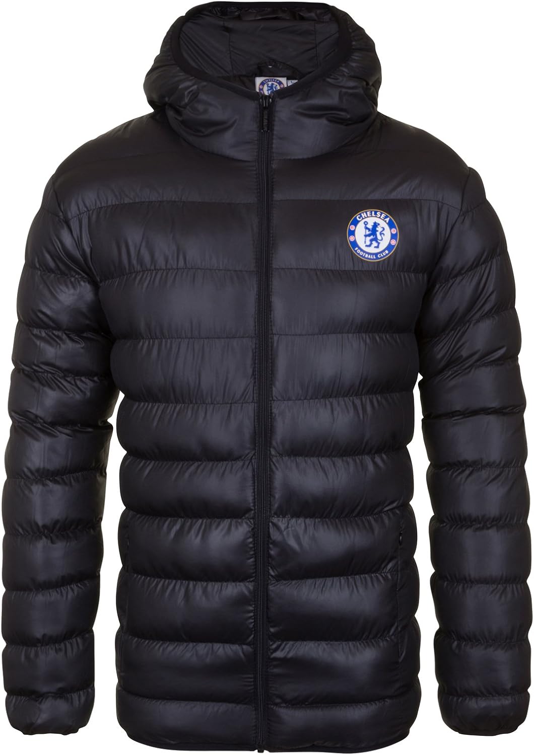 Chelsea FC - Herren Winter-Steppjacke mit Kapuze - Offizielles Merchandise - Geschenk für Fussballfa