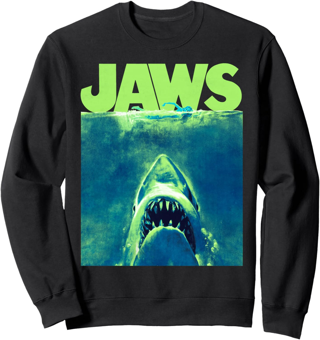 Jaws Surfacing Neon Poster Logo Sweatshirt