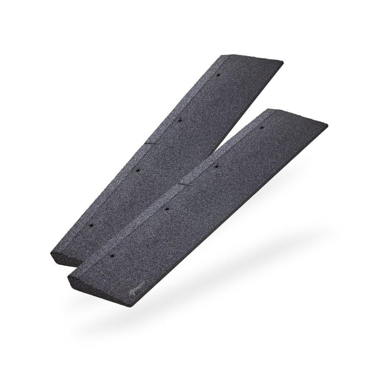 Bordsteinkanten-Rampe 2er Set (2 Stück), LxBxH: 100 x 25 x 4 cm aus Gummi (schwarz) Auffahrrampe,Tür