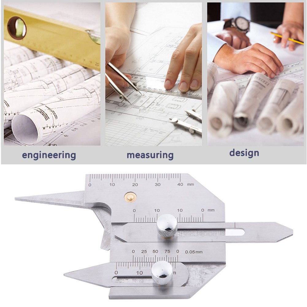 Edelstahl Schweissnahtlehre Schweisslehre Filet Gage Undercut Gauge für die Prüfung von geschweisste