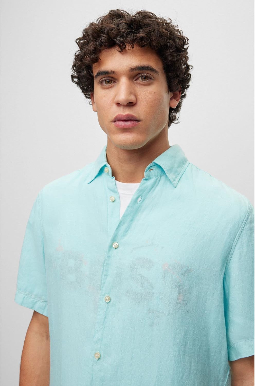 BOSS Herren Shirt XL Hellblau, XL Hellblau