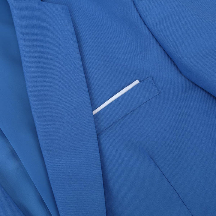 Allthemen Herrenanzug 2 Teilig Slim Fit Anzüge Business Hochzeitanzug für Männer 3XL Blau1, 3XL Blau