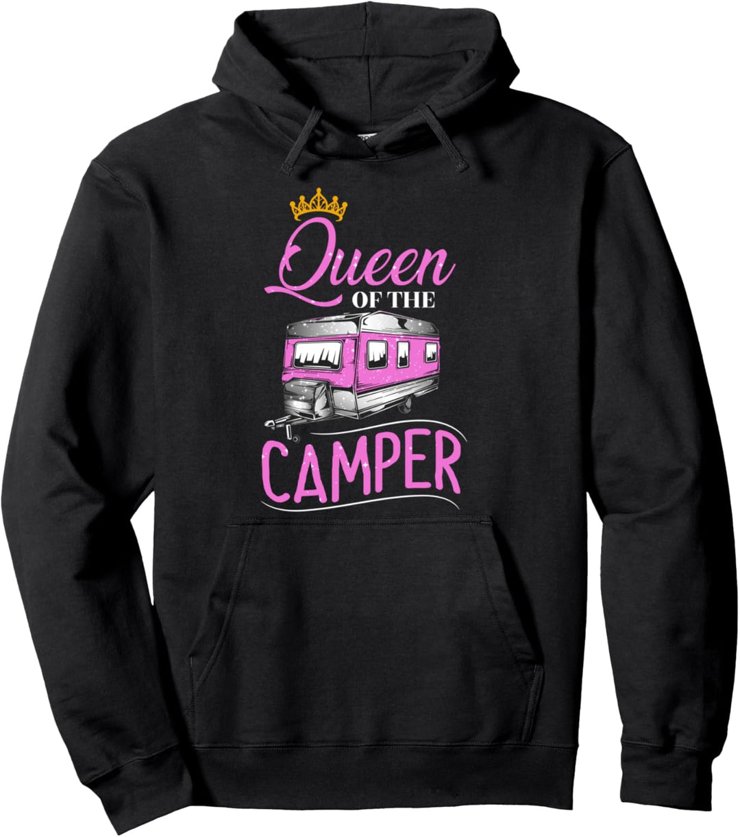 RV Geschenke für Frauen Königin des Campers Camping Queen RVing Pullover Hoodie