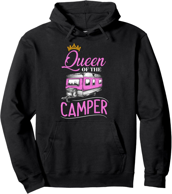 RV Geschenke für Frauen Königin des Campers Camping Queen RVing Pullover Hoodie