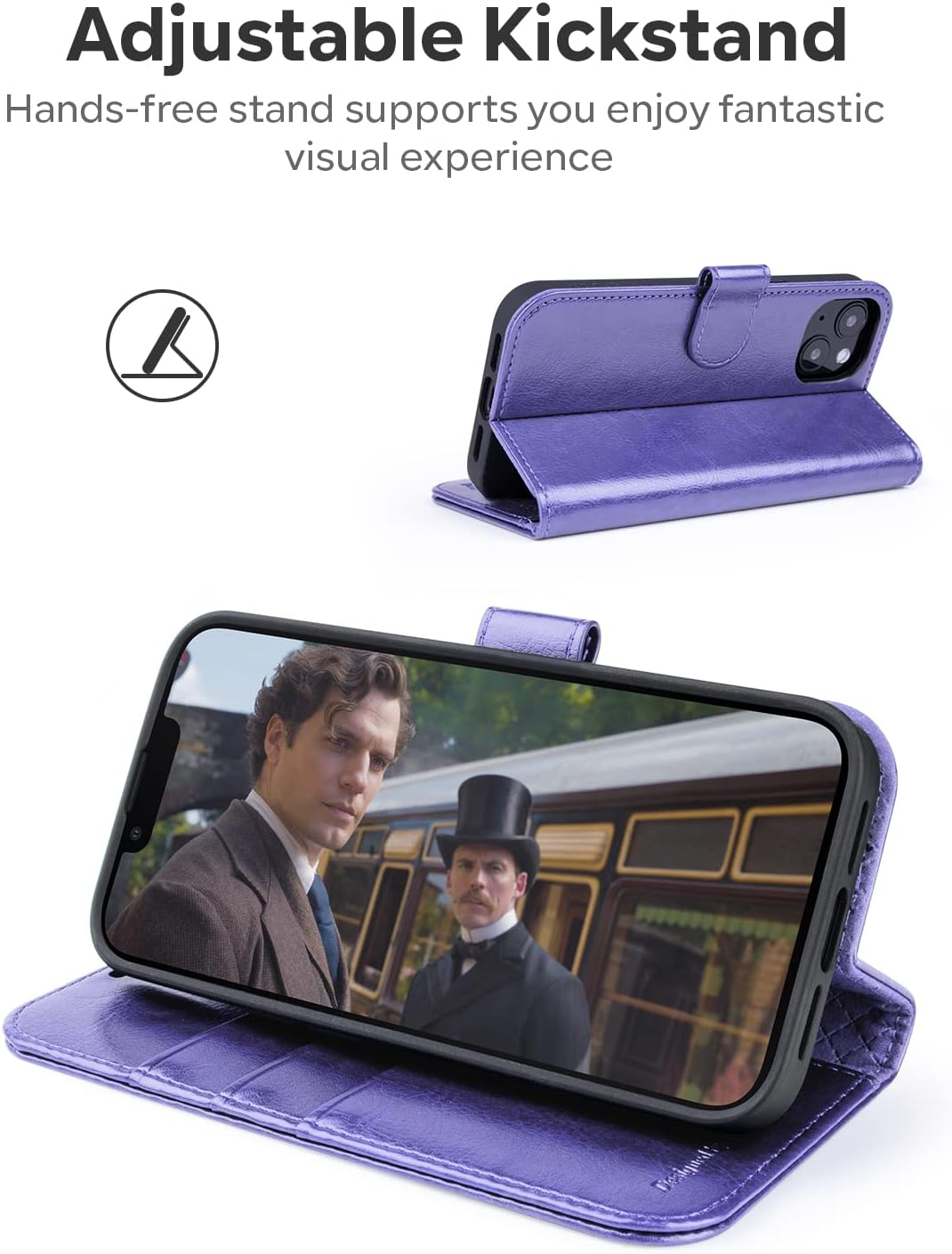 OCASE iPhone 14 Hülle Handyhülle [Premium PU Leder] [Kartenfach] [Magnetverschluss] RFID Schutzhülle