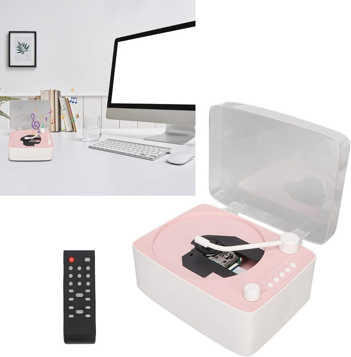 Tragbarer CD-Player mit, Wiederaufladbarer Kpop-Musikplayer mit HiFi-Sound-Lautsprecher, Fernbedienu