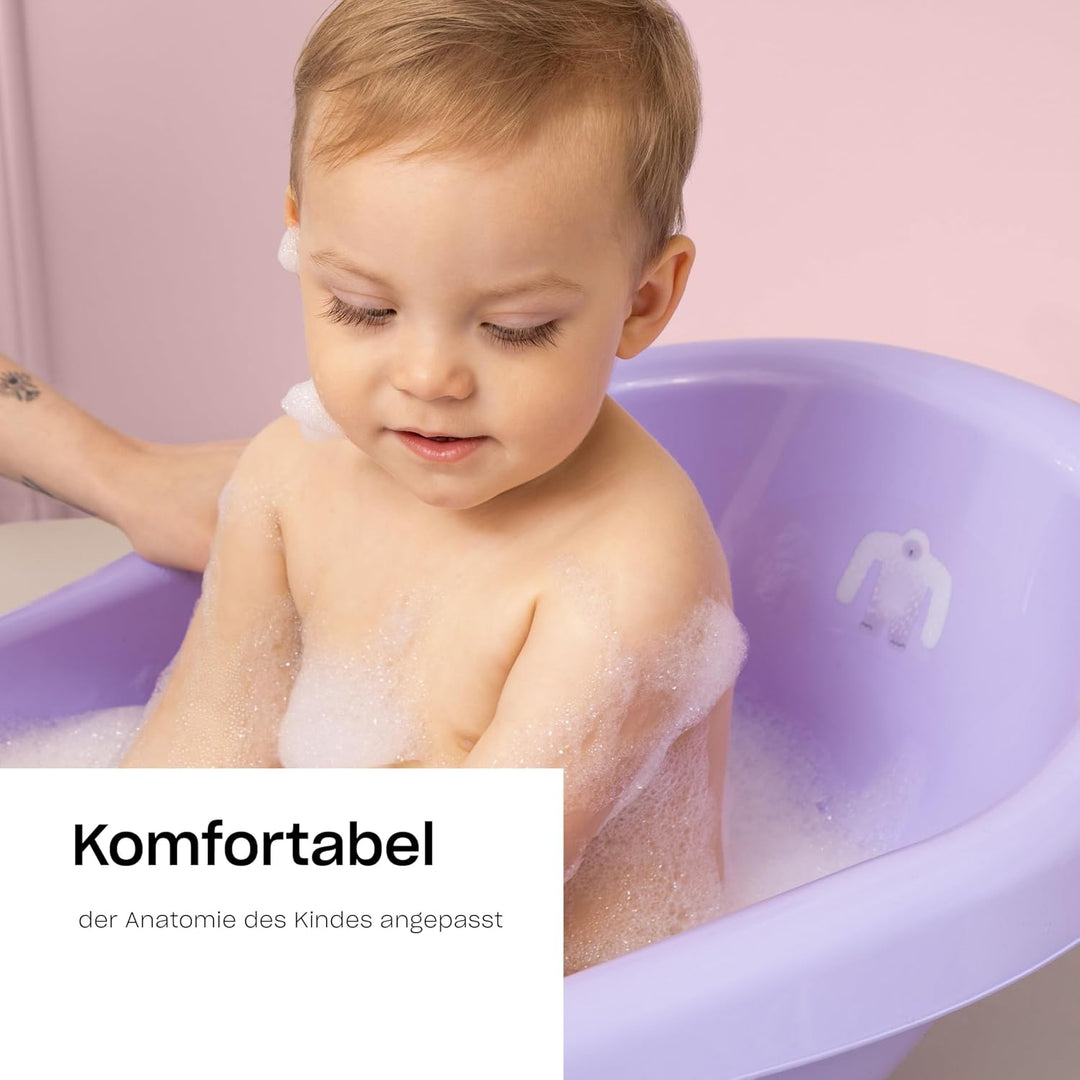Hylat Baby Babybadewanne mit Gestell - TÜV Rheinland zertifiziert, stabil und bequem, ideal für sich