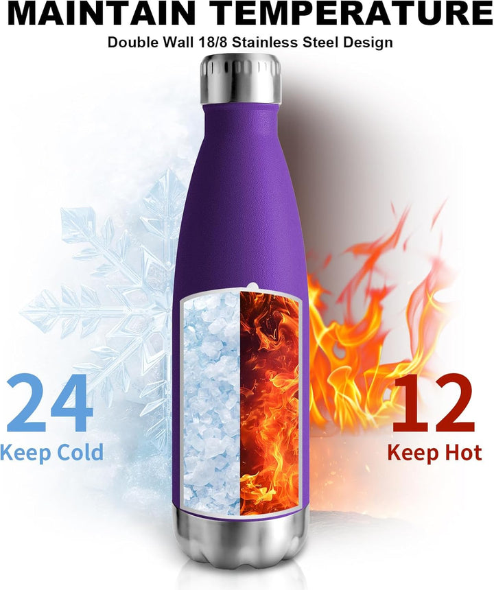 Trinkflasche, Trinkflasche Edelstahl, 750ml, 24h Kalt & 12h Warm, Sport, BPA-Freie, Wasserflasche Do