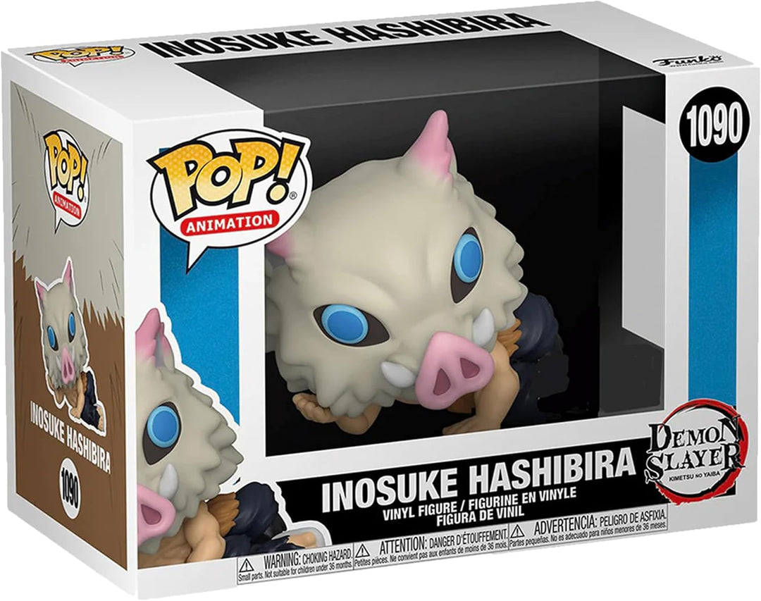 Funko POP! Animation #1090 Demon Slayer Inosuke Hashibira Lounging in Mask Vinyl Figure - BoxLunch E