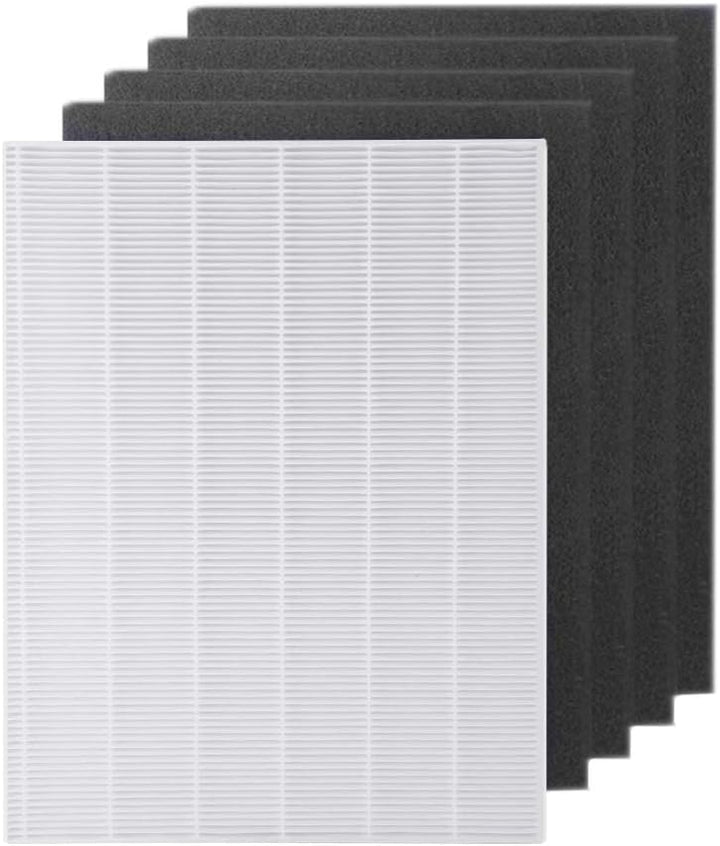 WuYan 4 Stück Luftreiniger Teile Carbon Vorfilter und 1 Hauptfilter HEPA-Filter für 115115 5300 5500