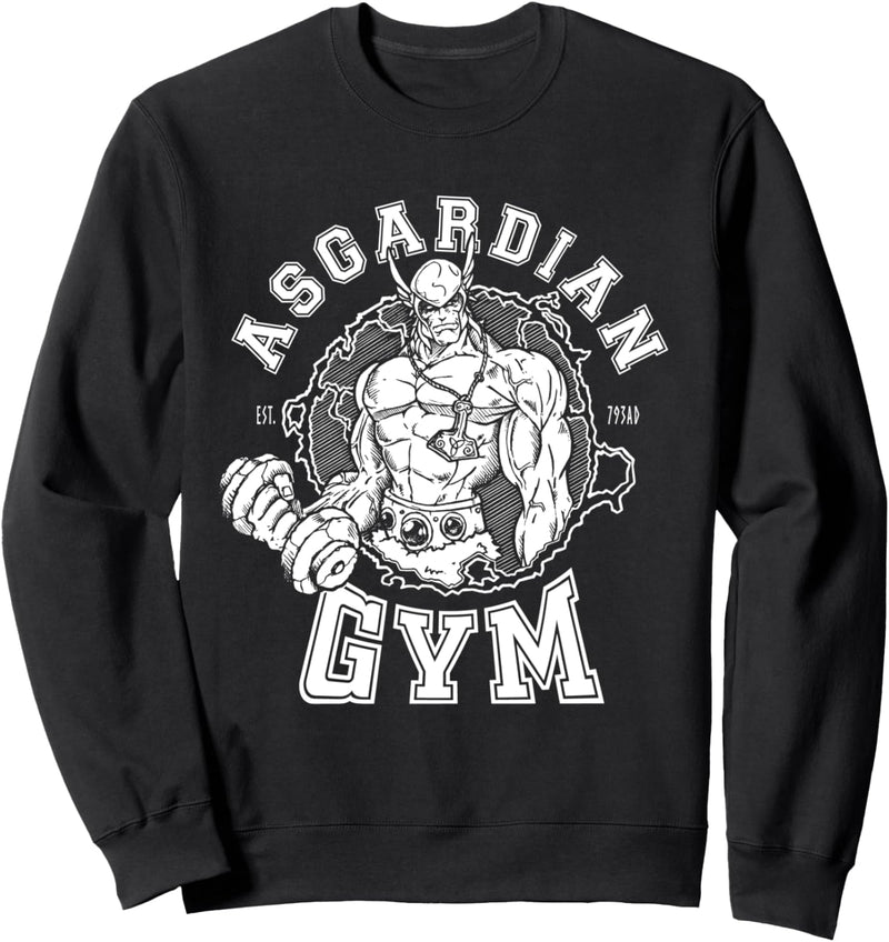 Asgardian Gym - Wikinger Nordisch Gott Fitnessstudio Sweatshirt