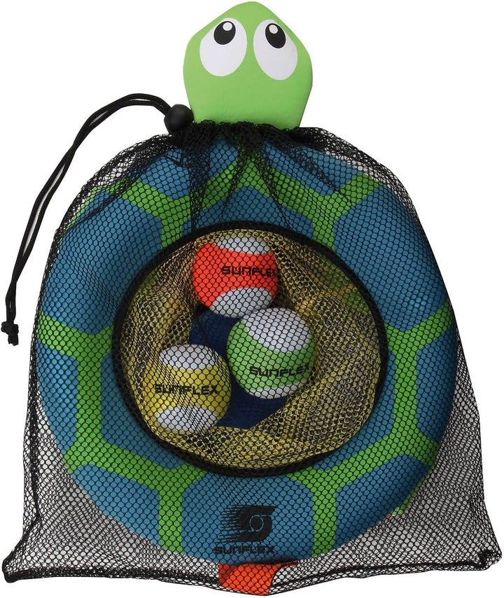 Sunflex Turtle Toss | Wurfspiel für das Wasser &amp; Land | Schildkröte Zielspiel aus robustem Neopren |