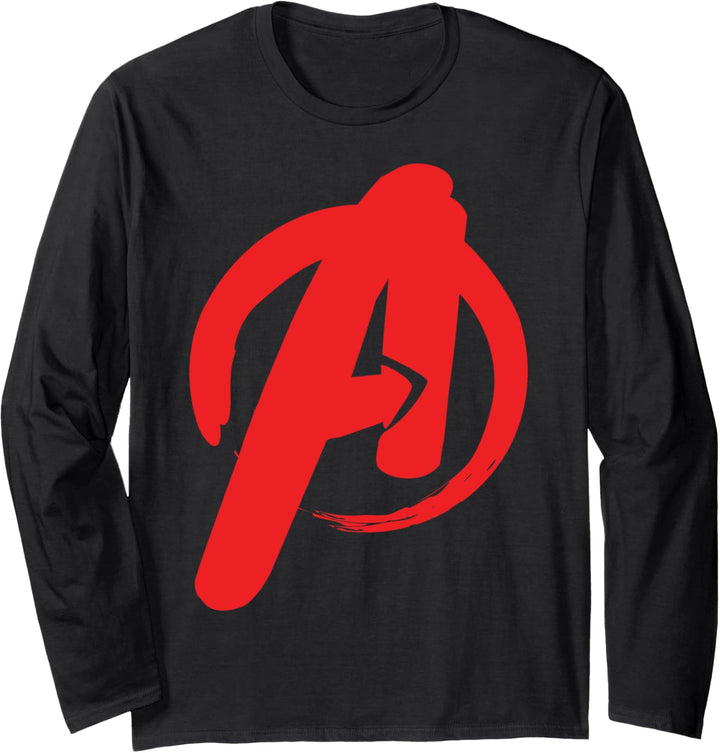 Marvel Avengers Marker Chest Logo Langarmshirt