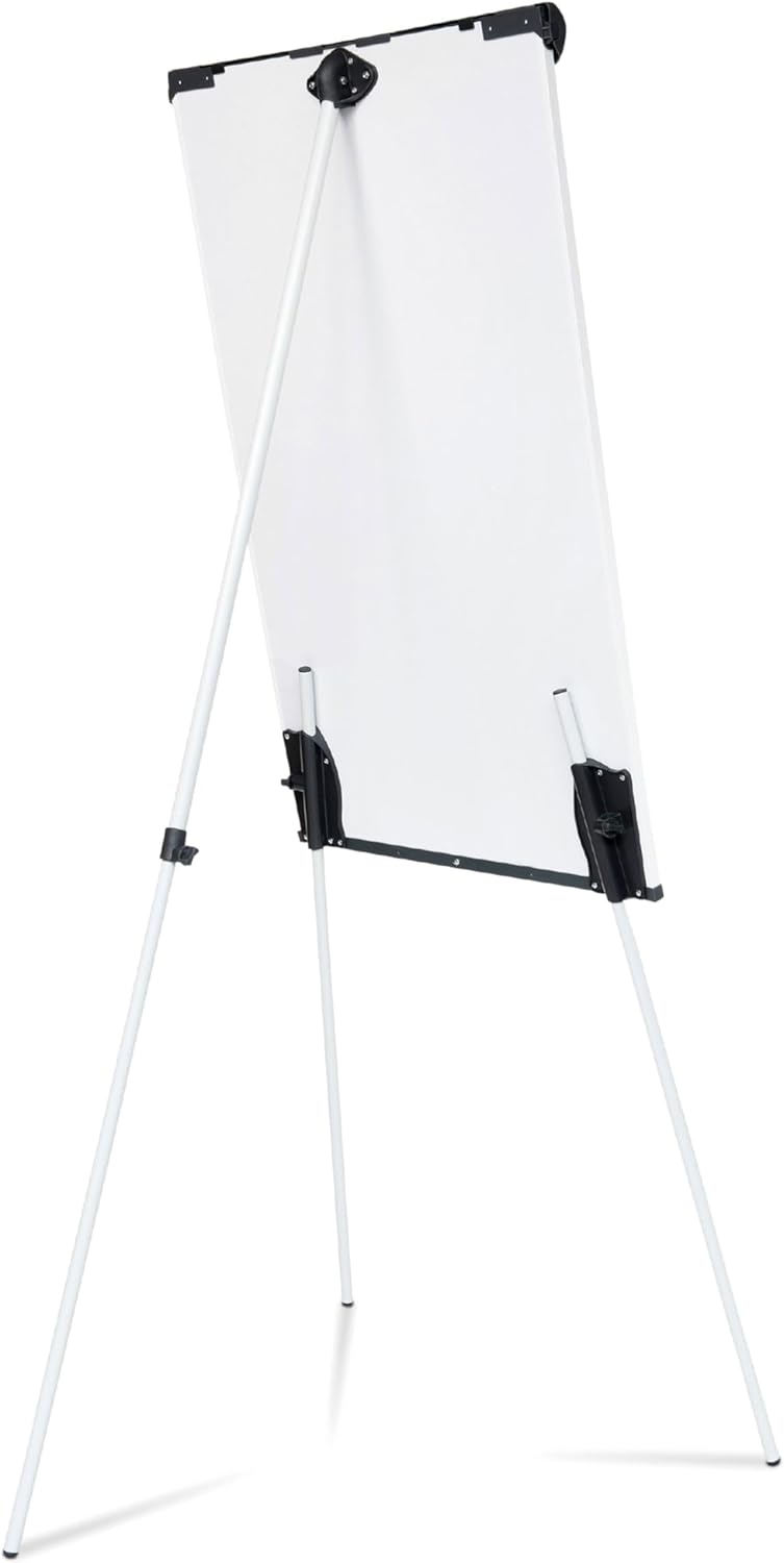 Maul Flipchart MAULstandard 66x97 cm | Stabile Magnettafel mit Dreibein Gestell | Stufenlos höhenver