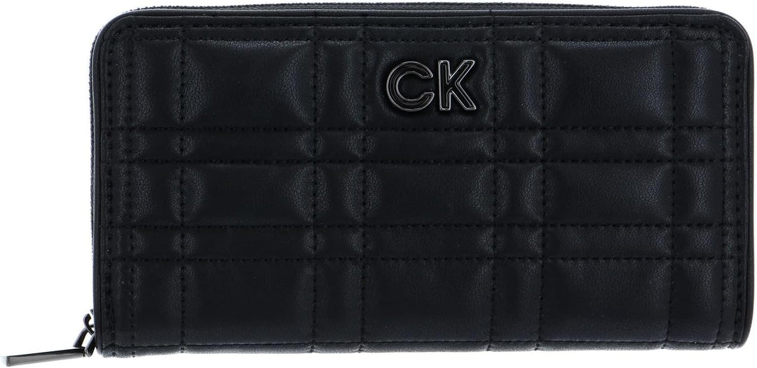 Calvin Klein Re-Lock Quilt Zip Around Wallet L CK Black, L Ck Black