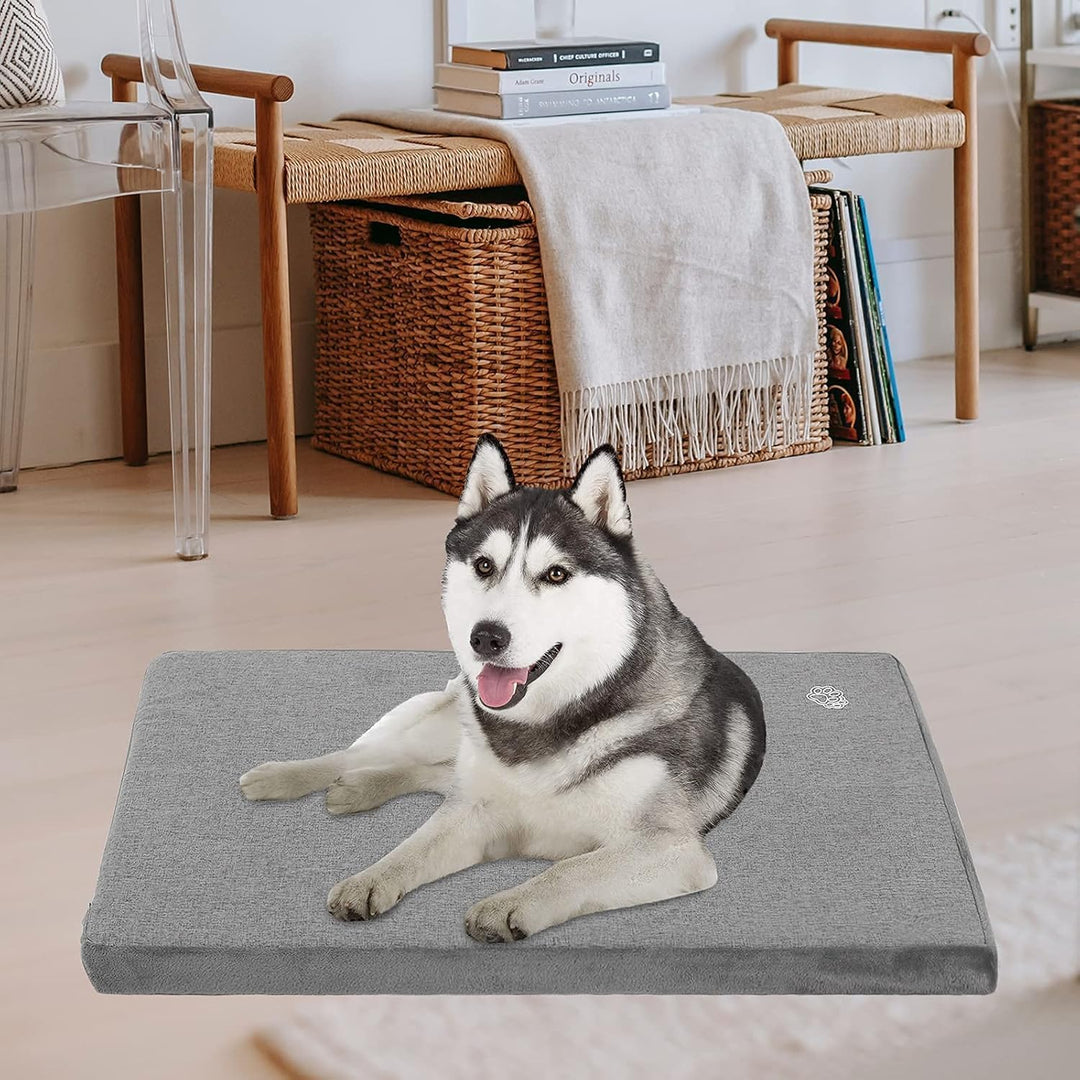 EMPSIGN Hundebett Grosse Hunde Hundekissen waschbar, Hundebett Wasserdicht L 89x56cmx7.6cm, Hundekis