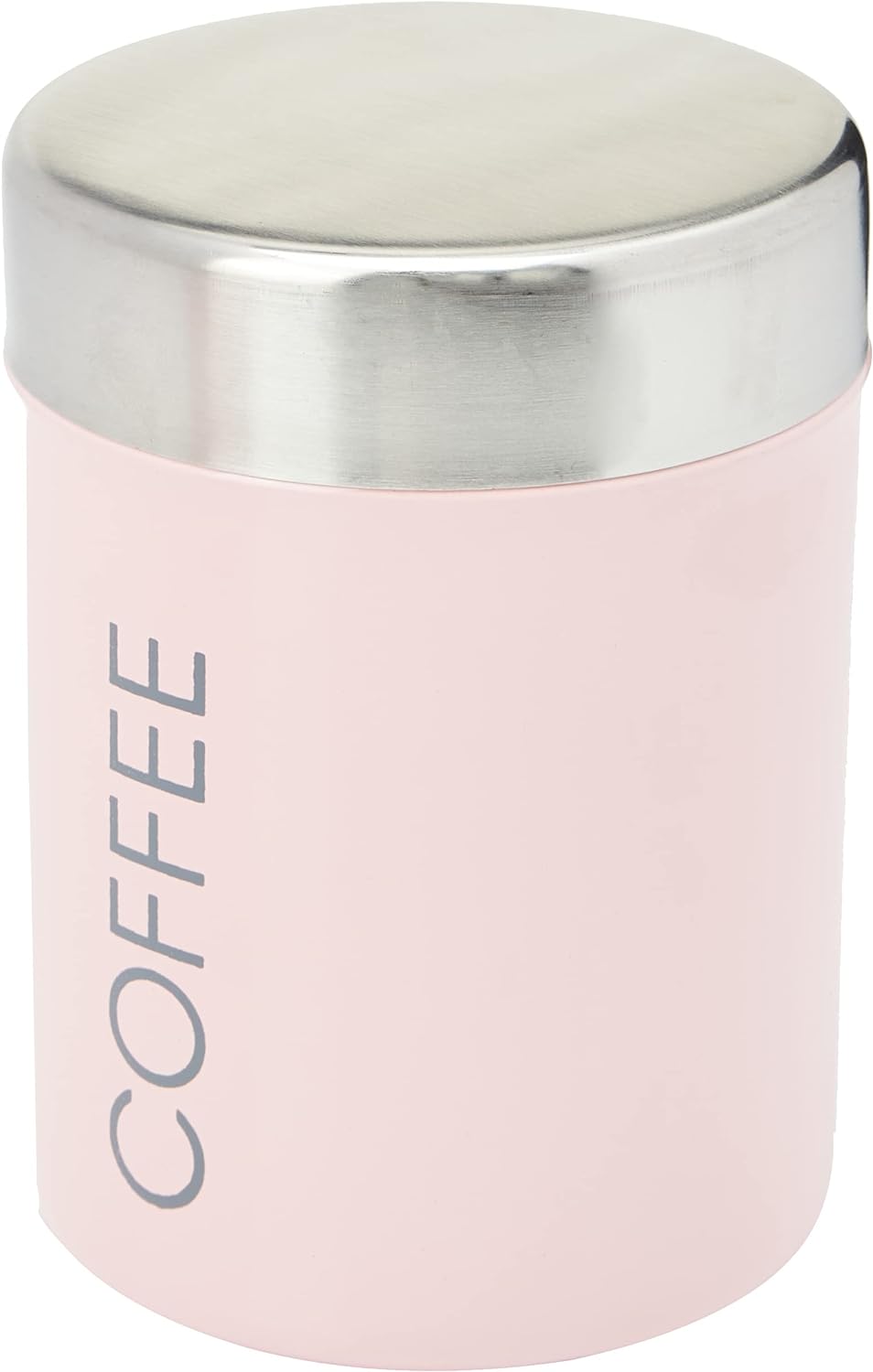 Premier Housewares Joni Aufbewahrung Kanister, rund, 10 x 10 x 13 cm Hellrosa, Hellrosa