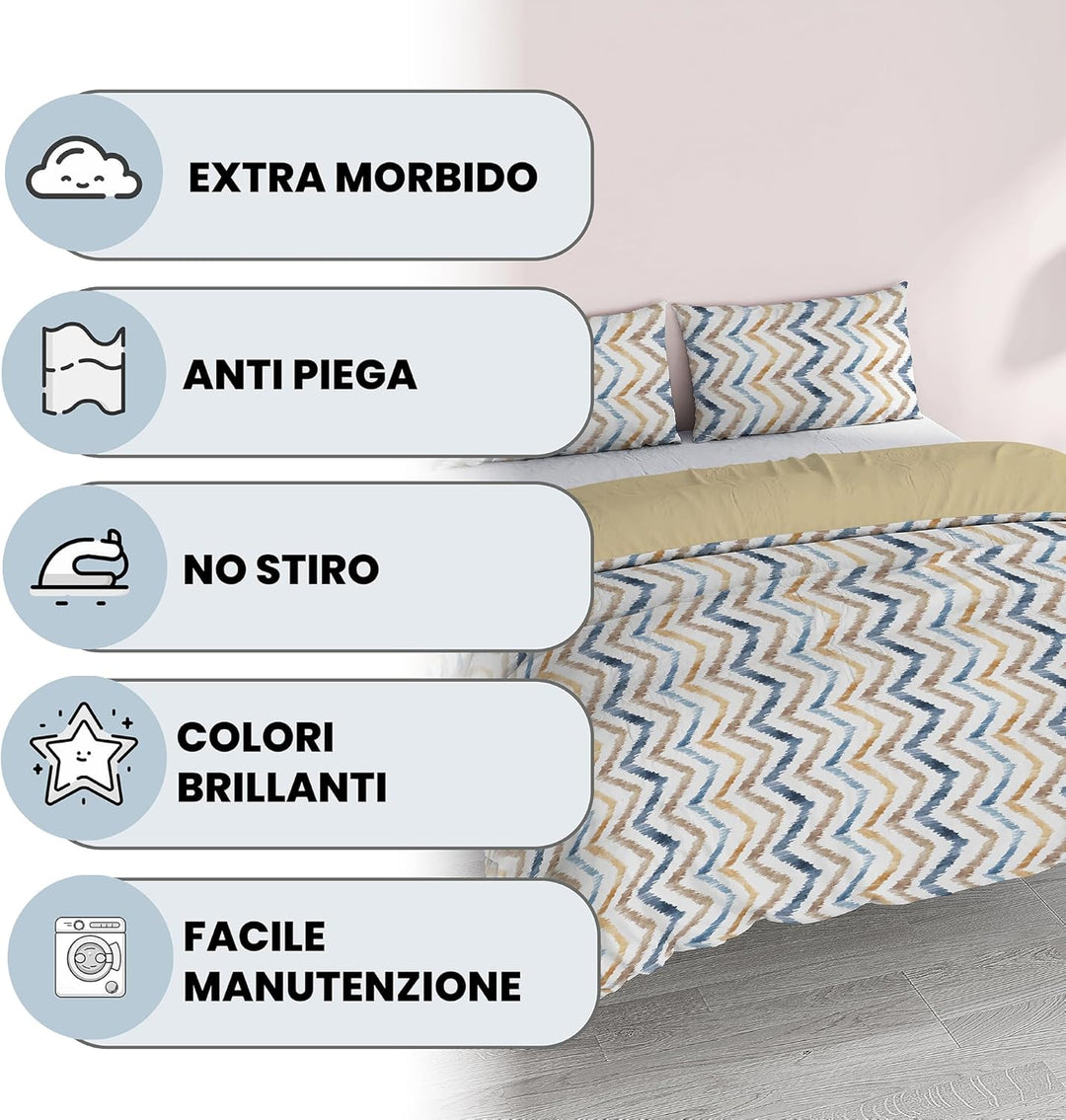 Italian Bed Linen Fantasy Bettbezug, Hippy, Doppelte Doppelte Hippy, Doppelte Hippy