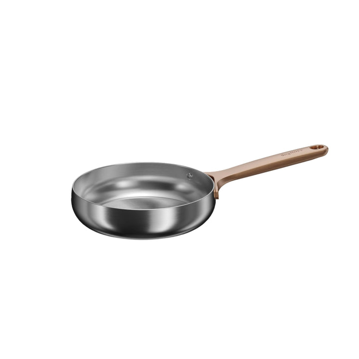 Berghoff Home Edelstahl Pfanne 20cm – ohne PFAS – Universalpfanne für alle Herdarten – Pfanne Indukt