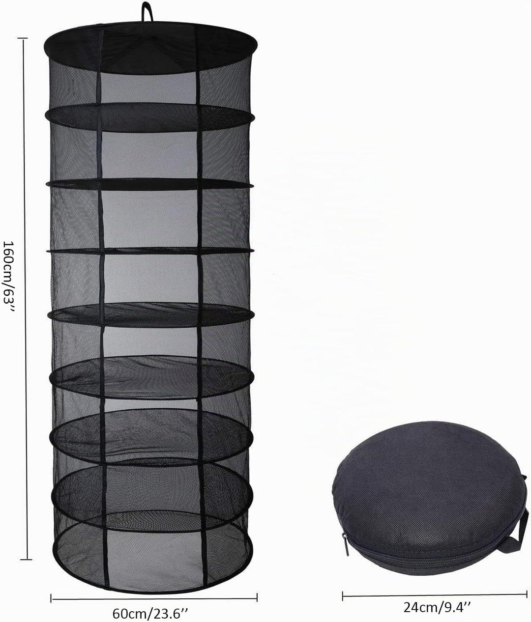Hängendes Kräuter-Trockennetz 8-lagiger Pflanzennetz-Trockenständer Für Kräuter, 2ft Plant Hanging M