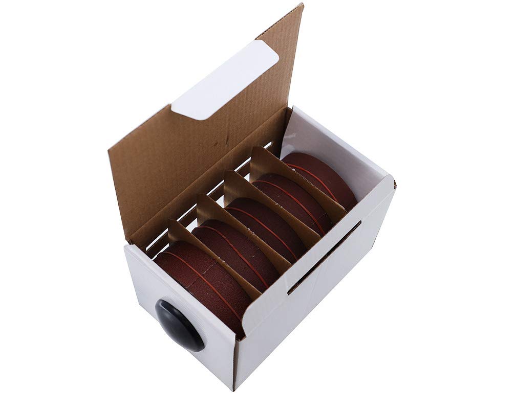 Meichoon Schleifpapier Schleifpapier mit Spender Körnung 150 240 320 400 600 Schleifpapierrolle für