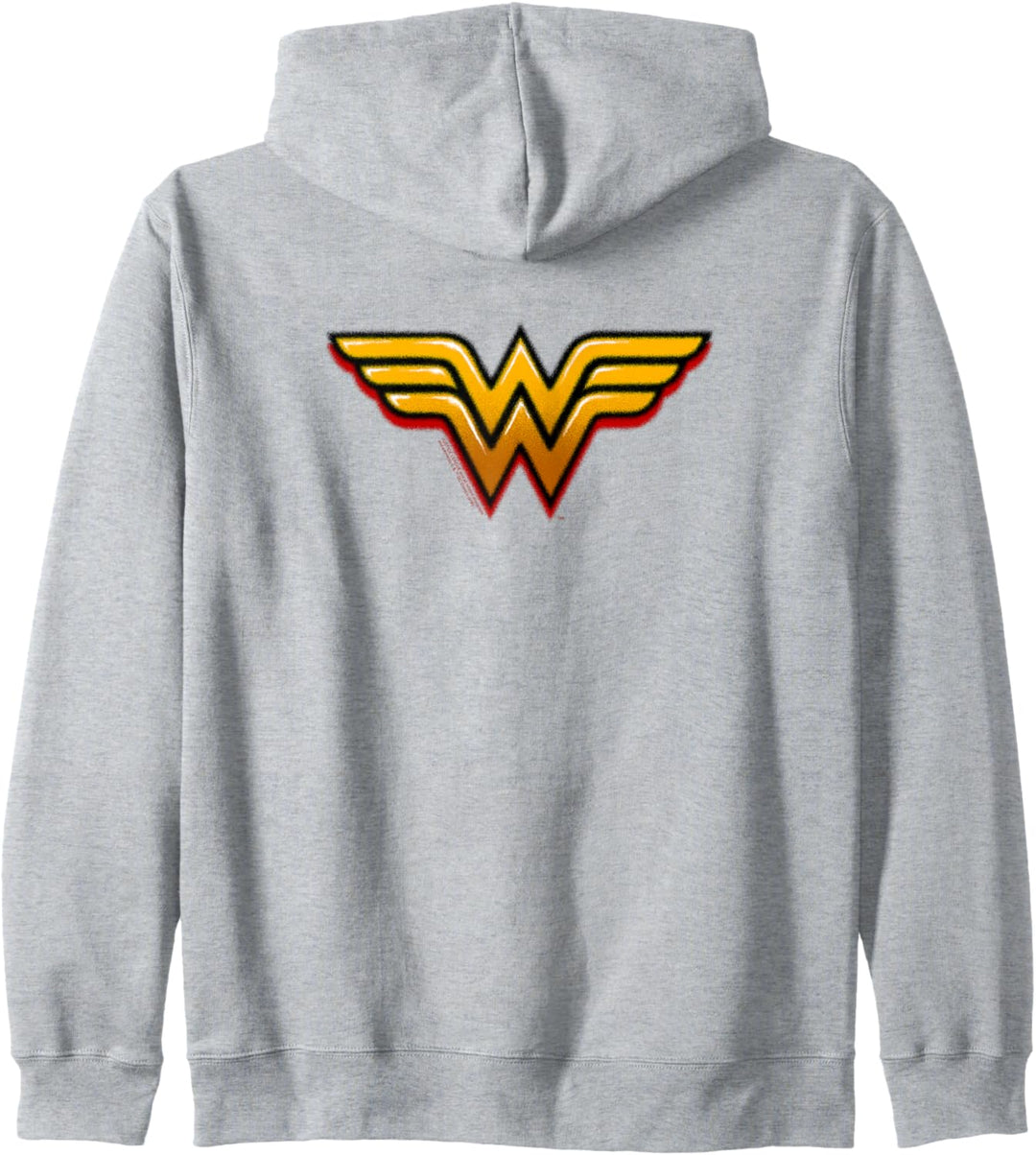 Wonder Woman Airbrush Logo Kapuzenjacke