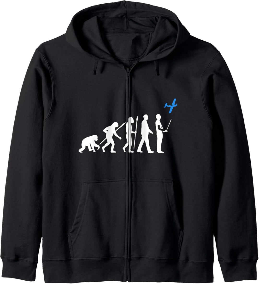 Evolution Modellflug RC Flugzeug Flieger lustiges T-Shirt Kapuzenjacke