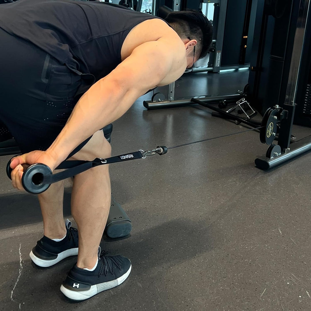 Verstellbare Widerstandsband-Griffe - Robuste Workout-Griffe mit rutschfesten Gummigriffen & flexibl