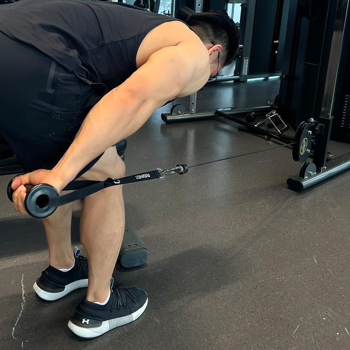Verstellbare Widerstandsband-Griffe - Robuste Workout-Griffe mit rutschfesten Gummigriffen & flexibl